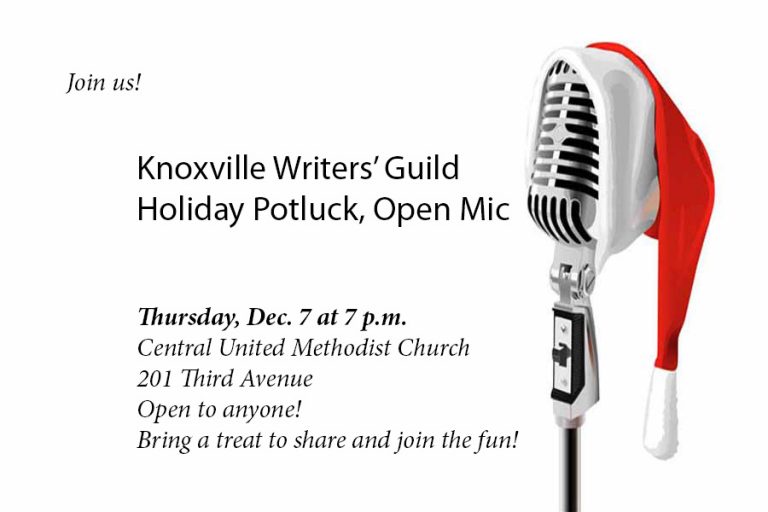 Read more about the article Knoxville Writers’ Guild to host Open Mic, Potluck Dec. 7