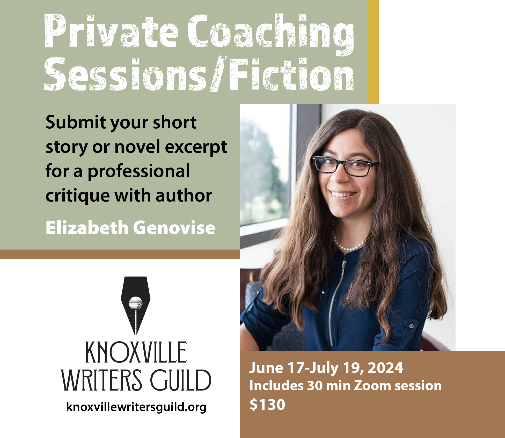 You are currently viewing 
        <span class='event-active-status event-active-status-DTE ee-status ee-status-bg--DTE'>
            Expired
        </span >Private Fiction Coaching Sessions with Elizabeth Genovise